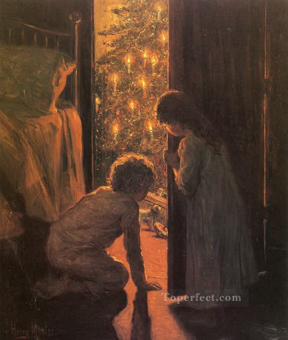 Les enfants de Noël Peintures à l'huile